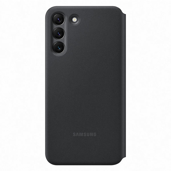 Knižkové puzdro LED View Cover pre Samsung Galaxy S22 Plus, čierna