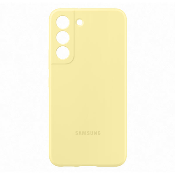 Puzdro Silicone Cover pre Samsung Galaxy S22, yellow