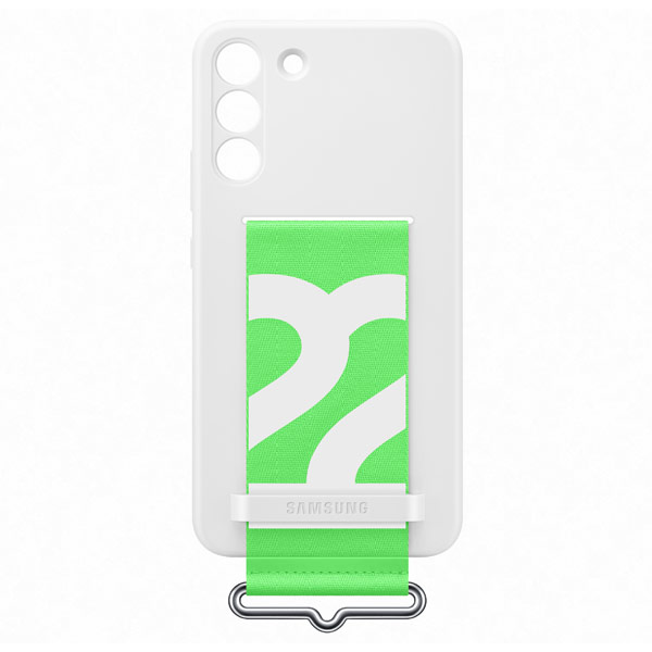 Puzdro Silicone Strap Cover pre Samsung Galaxy S22 Plus, white