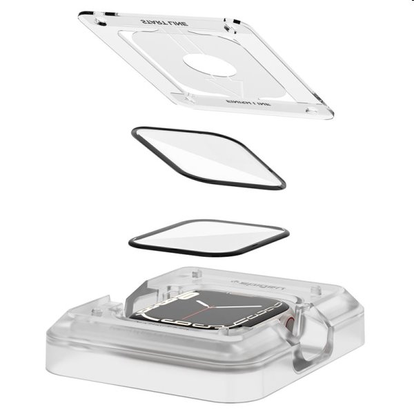 Ochranné sklo Spigen Pro Flex EZ Fit pre Apple Watch 7, 45 mm, 2 kusy