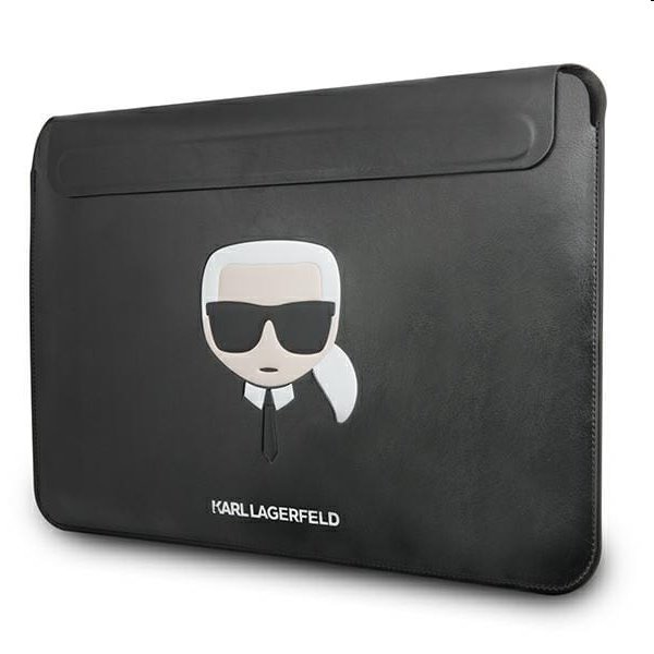 Karl Lagerfeld Head Embossed Computer Sleeve 13/14", čierne