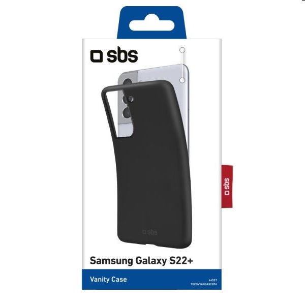 Zadný kryt SBS Vanity pre Samsung Galaxy S22 Plus, čierna