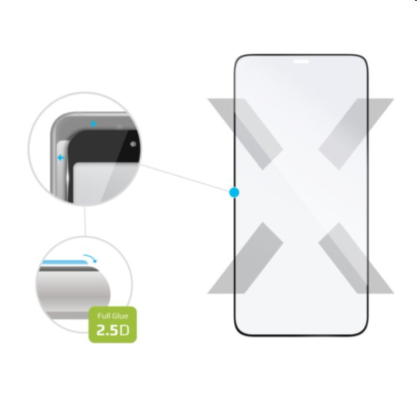 FIXED Full-Cover Ochranné tvrdené sklo pre Apple iPhone 13 mini, čierne