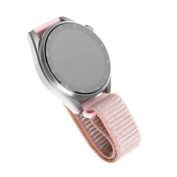 FIXED Nylonový remienok pre Smart Watch 22 mm, ružovozlatý