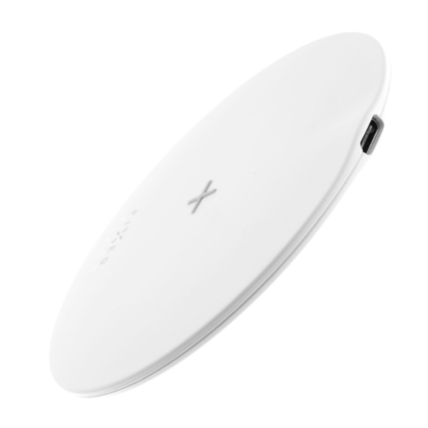 FIXED SlimPad Podložka pre rýchle bezdrôtové nabíjanie telefónu, 15 W, biela