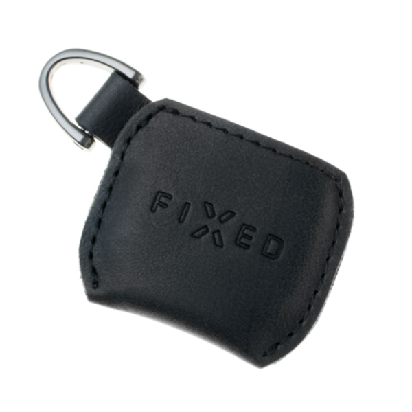 Kožené puzdro FIXED Smile Case s inteligentným lokátorom FIXED Smile Pro, čierna