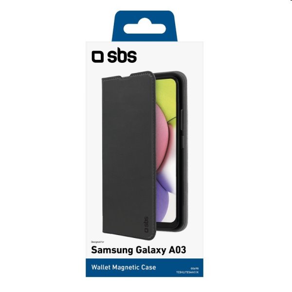 Knižkové puzdro SBS Book Wallet Lite pre Samsung Galaxy A03, čierna