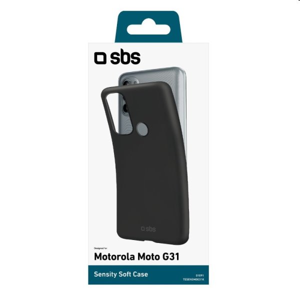 Zadný kryt SBS Sensity pre Motorola Moto G41/ Motorola Moto G31, čierna