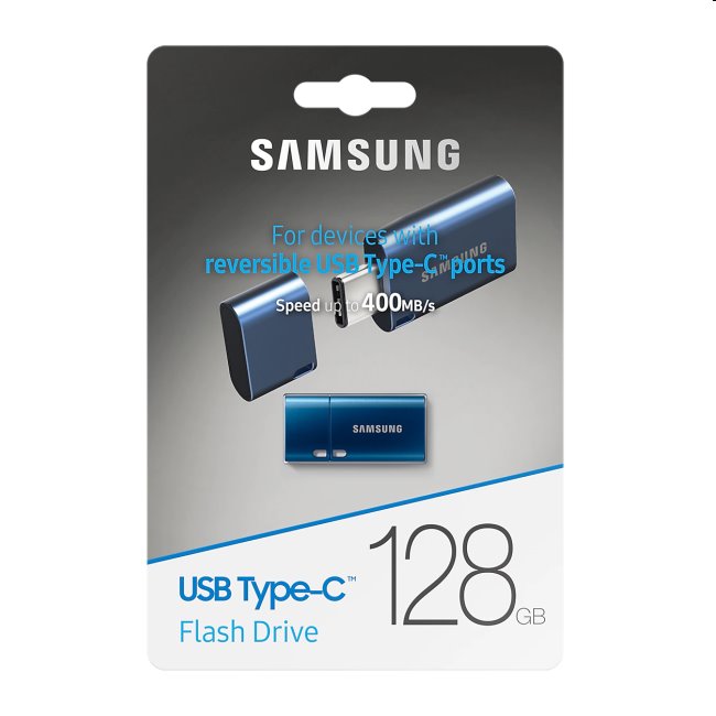 USB kľúč Samsung USB-C, 128 GB, USB 3.1, modrý