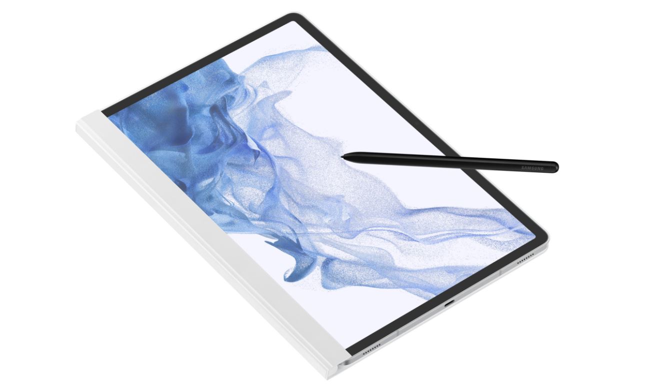 Puzdro Note View Cover pre Samsung Galaxy Tab S8 Plus, white