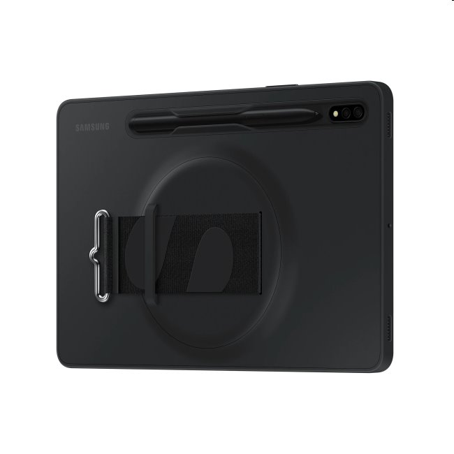 Puzdro Silicone Strap Cover pre Samsung Galaxy Tab S8, čierna