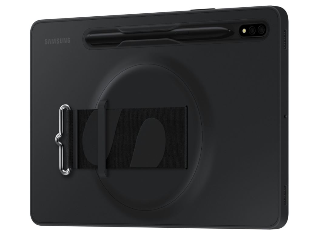 Puzdro Silicone Strap Cover pre Samsung Galaxy Tab S8, čierna