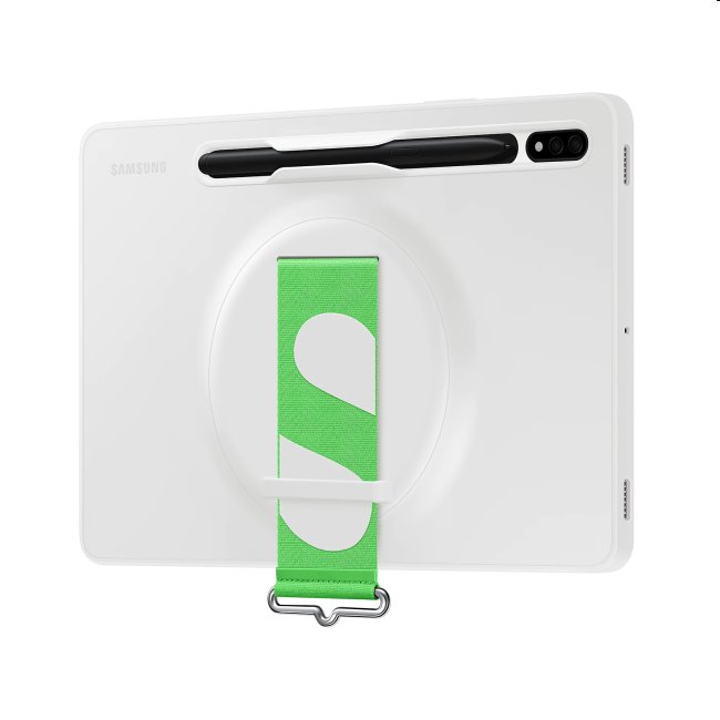 Puzdro Silicone Strap Cover pre Samsung Galaxy Tab S8, biela