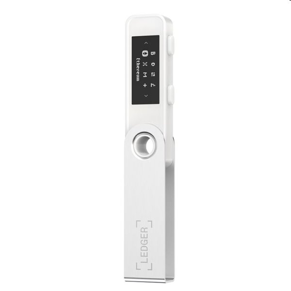 Ledger Nano S Plus hardvérová peňaženka na kryptomeny, biela