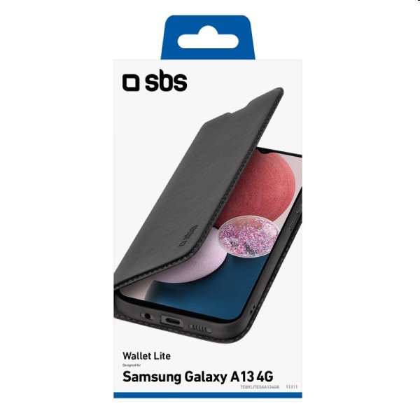 Puzdro SBS Book Wallet Lite pre Samsung Galaxy A13 4G, čierne