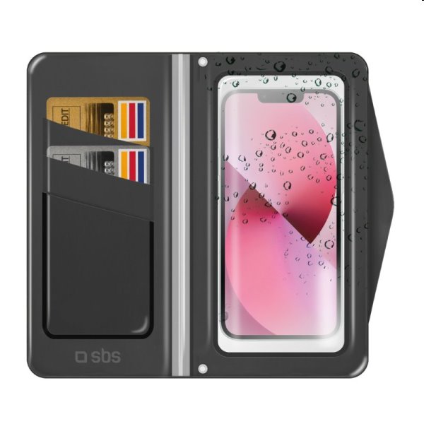 Univerzálne puzdro SBS Splash-resistant pre smartfóny do 6,8'', čierna