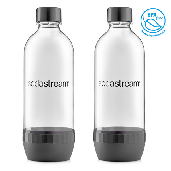 SodaStream 1L fľaša duo pack, sivá