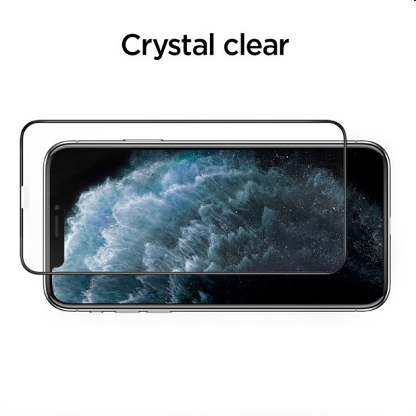Tvrdené sklo Spigen Align Glass FC pre Apple iPhone 11 Pro, čierne
