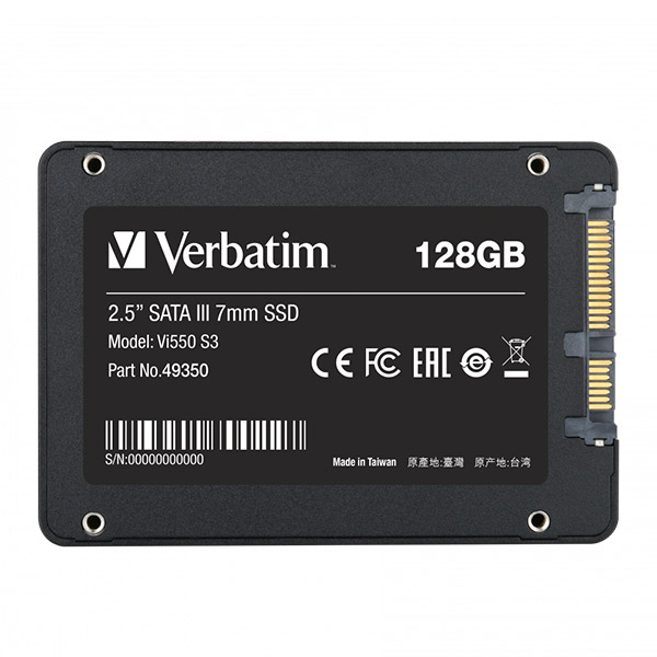 Verbatim SSD 128GB SATA III Vi550 S3 interný disk 2.5", Solid State Drive