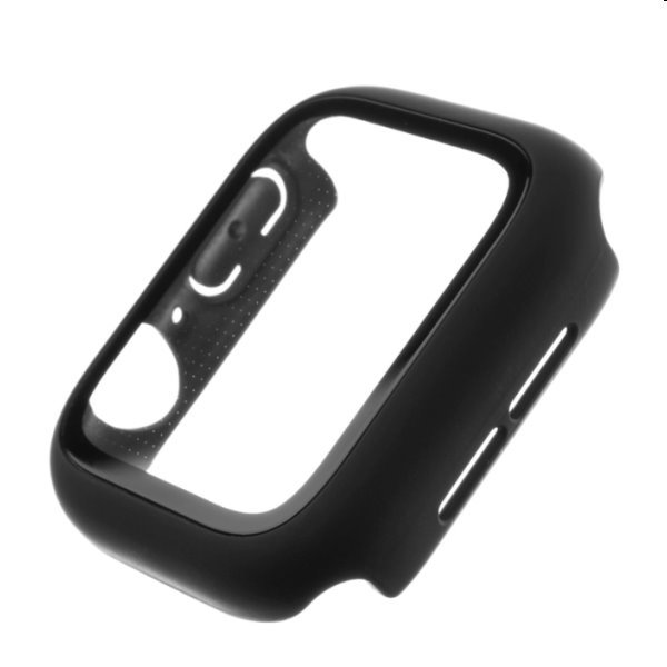 FIXED Pure Plus ochranné puzdro s temperovaným sklom pre Apple Watch 41 mm, čierna