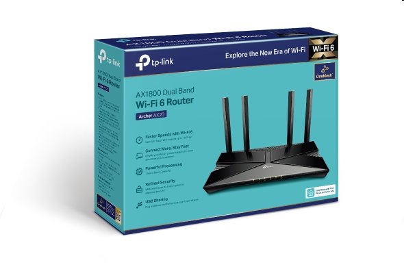 TP-Link Archer AX20, AX1800 dvojpásmový Wi-Fi 6 router