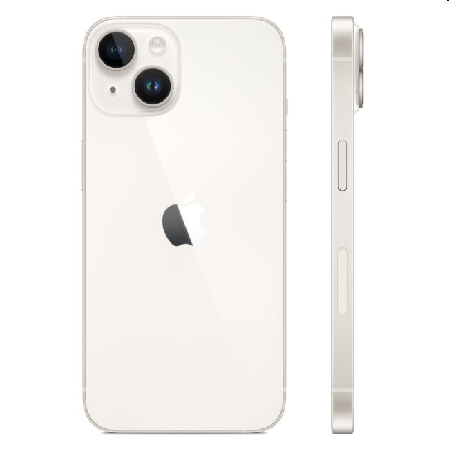 Apple iPhone 14 256GB, hviezdna biela