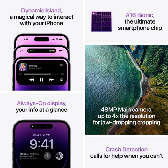 Apple iPhone 14 Pro 128GB, deep purple