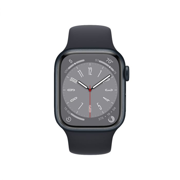 Apple Watch Series 8 GPS 41mm polnočná , hliníkové puzdro so športovým remienkom polnočná