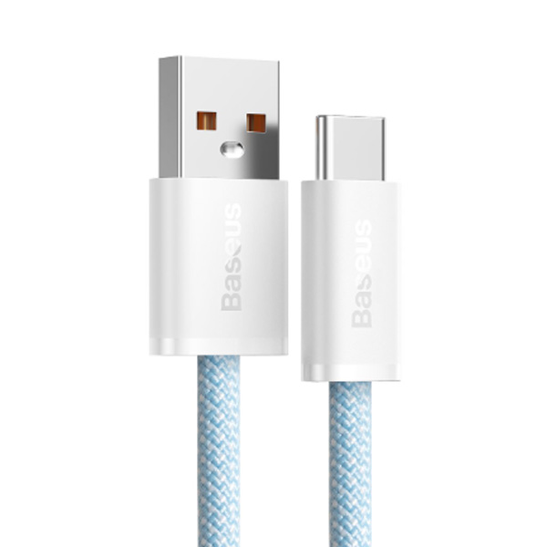 Baseus rýchlo nabíjací dátový kábel USB/USB-C 1 m, modrý