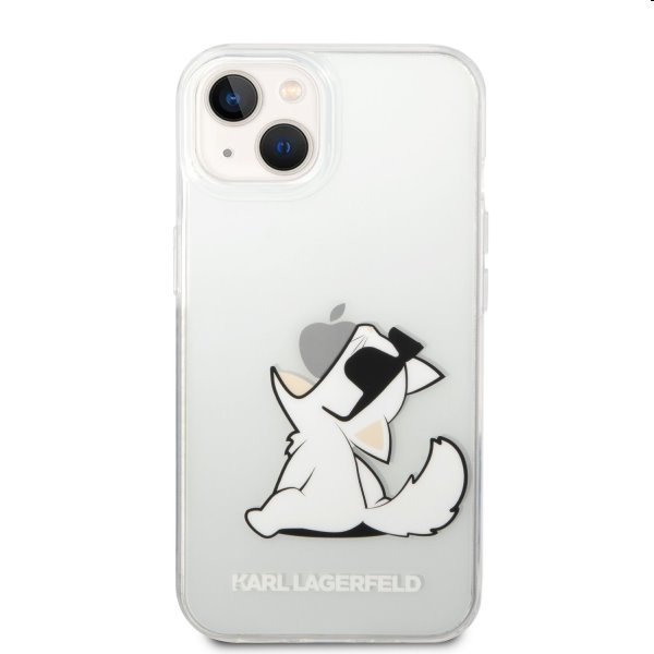 Zadný kryt Karl Lagerfeld PC/TPU Choupette Eat for Apple iPhone 14, transparentná