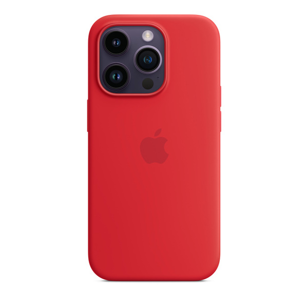 Silikónový zadný kryt pre Apple iPhone 14 Pro s MagSafe, (PRODUCT) červená
