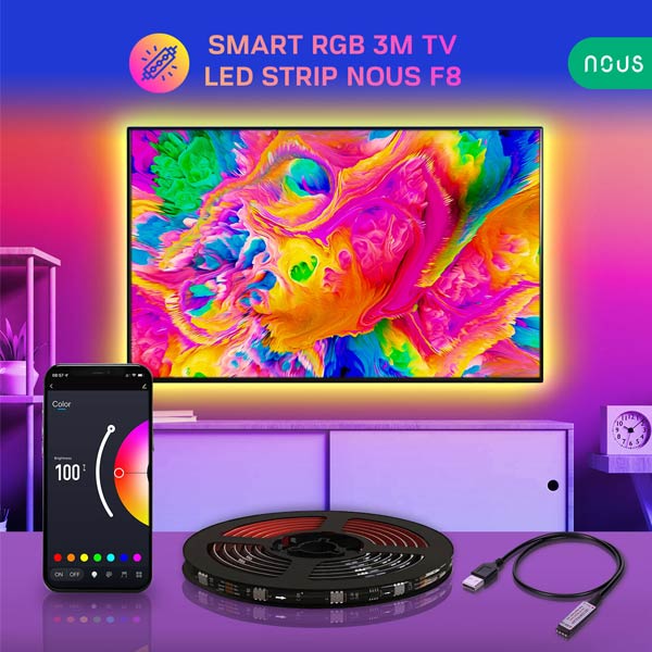 Nous Smart LED 2m TV RGB+IC STRIP WiFi F9