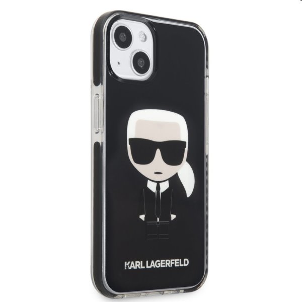 Puzdro Karl Lagerfeld TPE Full Body Ikonik pre Apple iPhone 13 mini, čierne