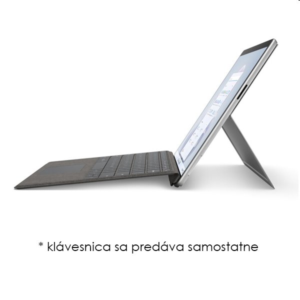 Microsoft Surface Pro 9 tablet, i7-1255U, 16 GB/512 GB SSD, 13" 2880x1920, Iris Xe, W11H, platinová