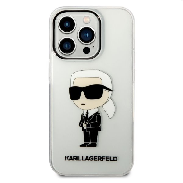 Zadný kryt Karl Lagerfeld IML Ikonik NFT pre Apple iPhone 14 Pro, transparentná