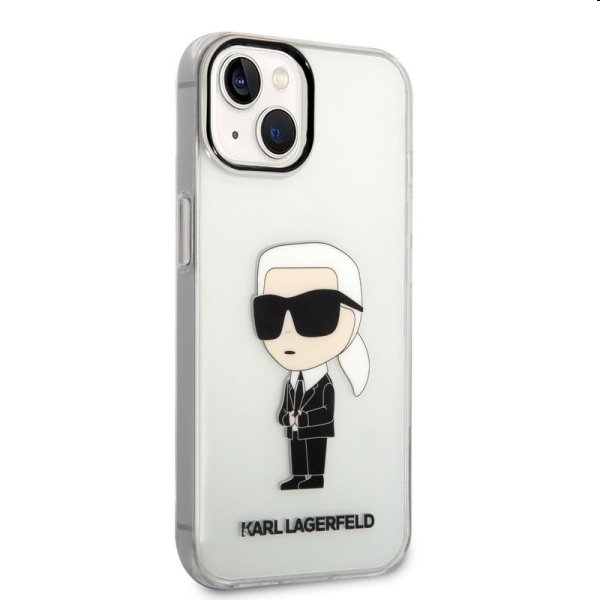 Zadný kryt Karl Lagerfeld IML Ikonik NFT pre Apple iPhone 14, transparentná