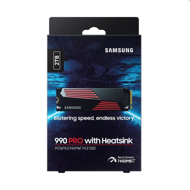 Samsung SSD 990 PRO s chladičom, 2TB, NVMe M.2