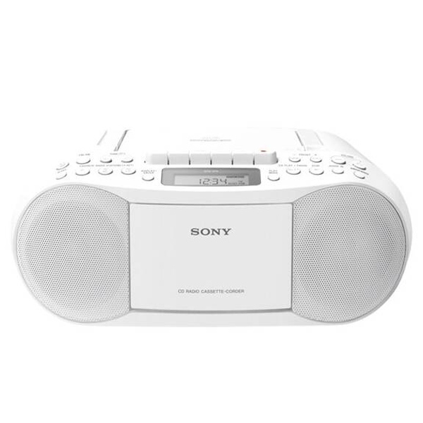Rádiomagnetofón Sony CFD-S70 s CD prehrávačom, biely