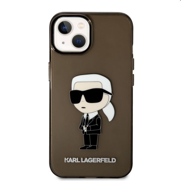 Zadný kryt Karl Lagerfeld IML Ikonik NFT pre Apple iPhone 14, čierna