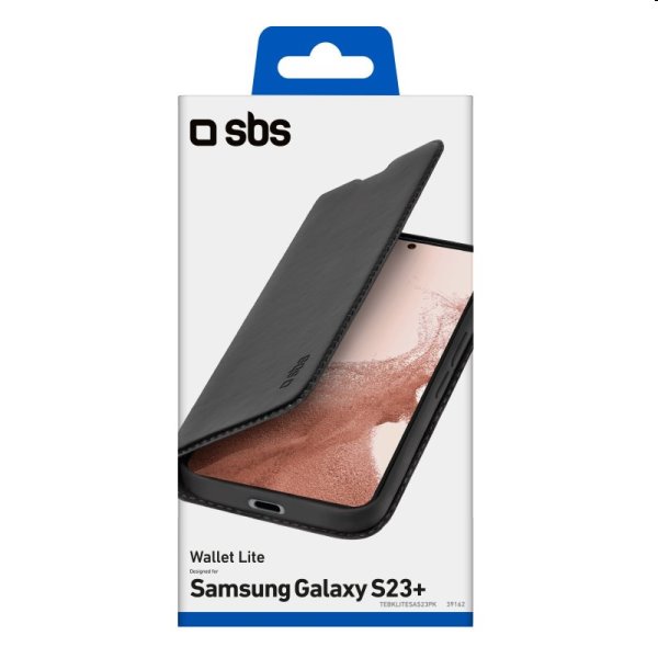 Knižkové puzdro SBS Book Wallet Lite pre Samsung Galaxy S23 Plus, čierna