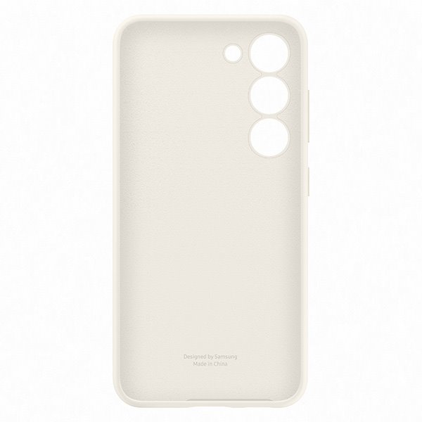 Zadný kryt Silicone Cover pre Samsung Galaxy S23, biela