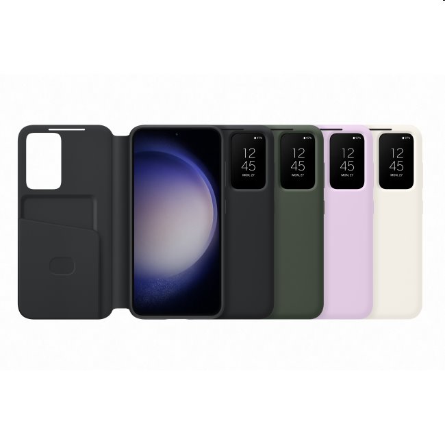 Puzdro Smart View Wallet pre Samsung Galaxy S23, lavender