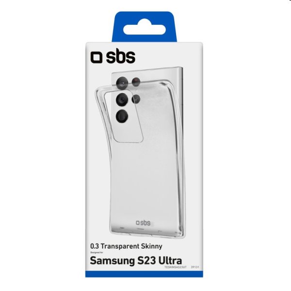 SBS puzdro Skinny pre Samsung Galaxy S23 Ultra, transparentné