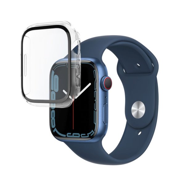 FIXED Pure ochranné púzdro s temperovaným sklom pre Apple Watch 45mm/Series 8 45mm, číre