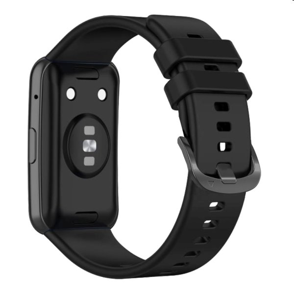 FIXED Silikónový remienok pre Huawei Watch FIT, čierna