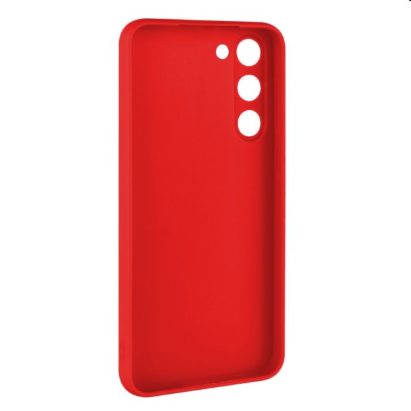 Zadný pogumovaný kryt FIXED Story pre Samsung Galaxy S23, červená