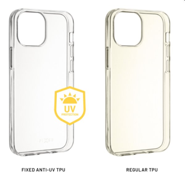 FIXED TPU Gélové puzdro Slim AntiUV pre Samsung Galaxy S23, transparentné