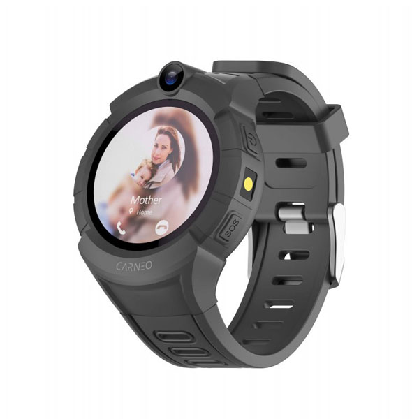 Detské smart hodinky Carneo GuardKid+ Mini, čierne