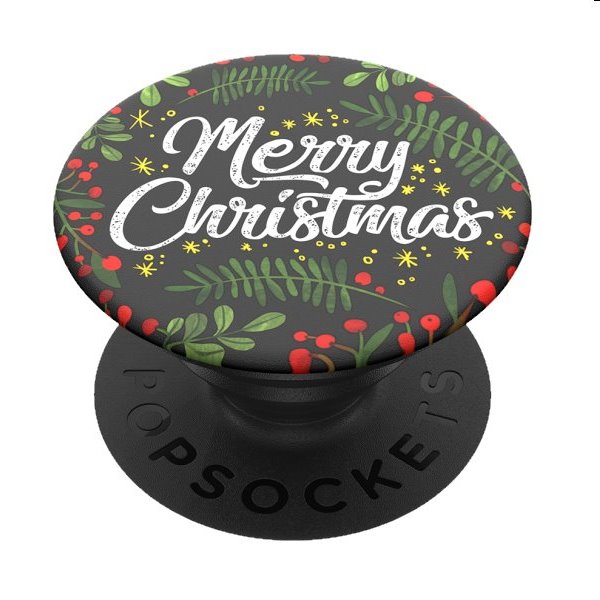 Swissten Black Core Slim Powerbank 30.000 mAh + Popsockets Merry Christmas