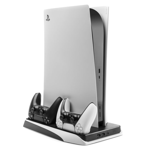Fixed multifunkčná stanica s chladením a nabíjaním pre dva ovládače PS5 DualSense